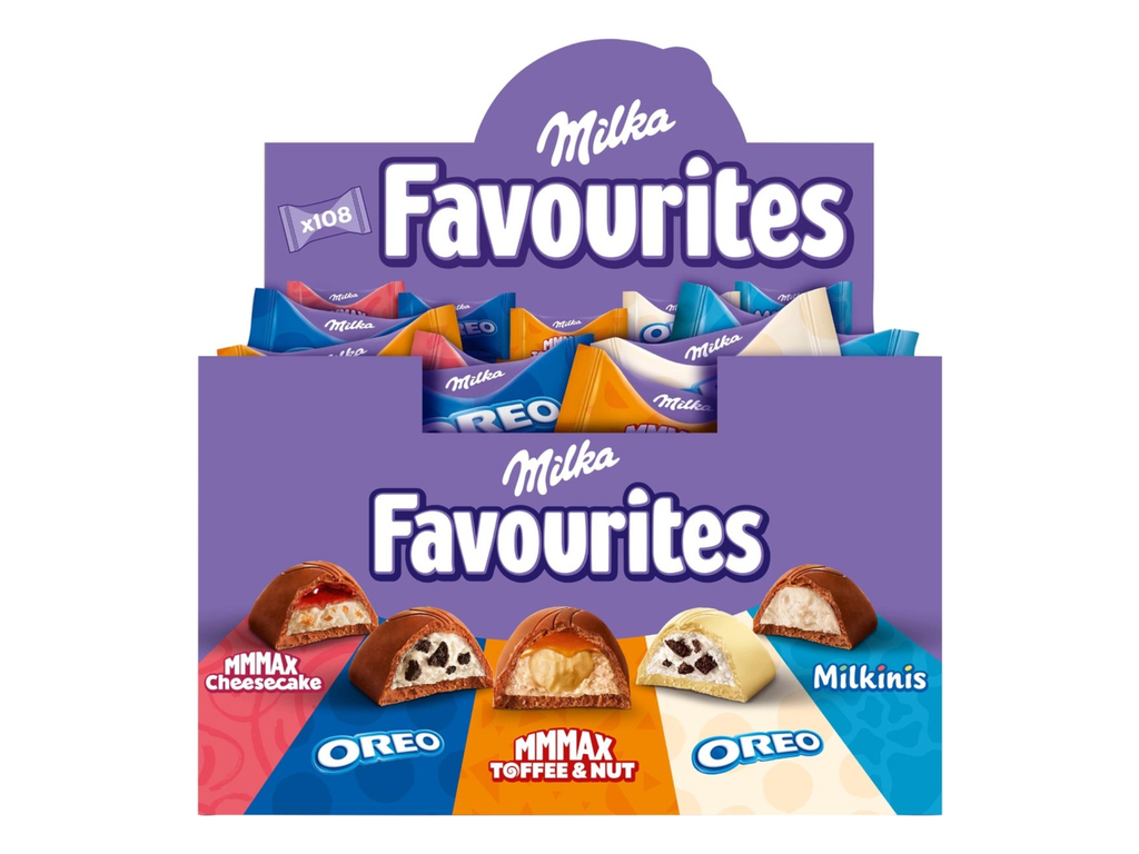 Chocolade Milka Favourites doos 1kg (108)