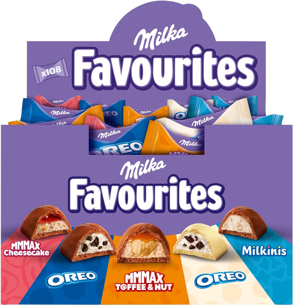 Chocolade Milka Favourites doos 1kg (108)