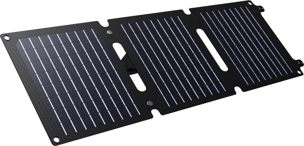 Opvouwbaar zonnepaneel Trust Zuny voor het opladen van smartphones en tablets 20W zwart