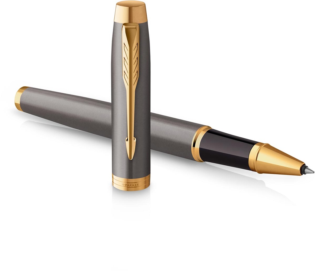 Roller Parker IM Premium zwarte inkt fijne punt in giftbox grijs GT
