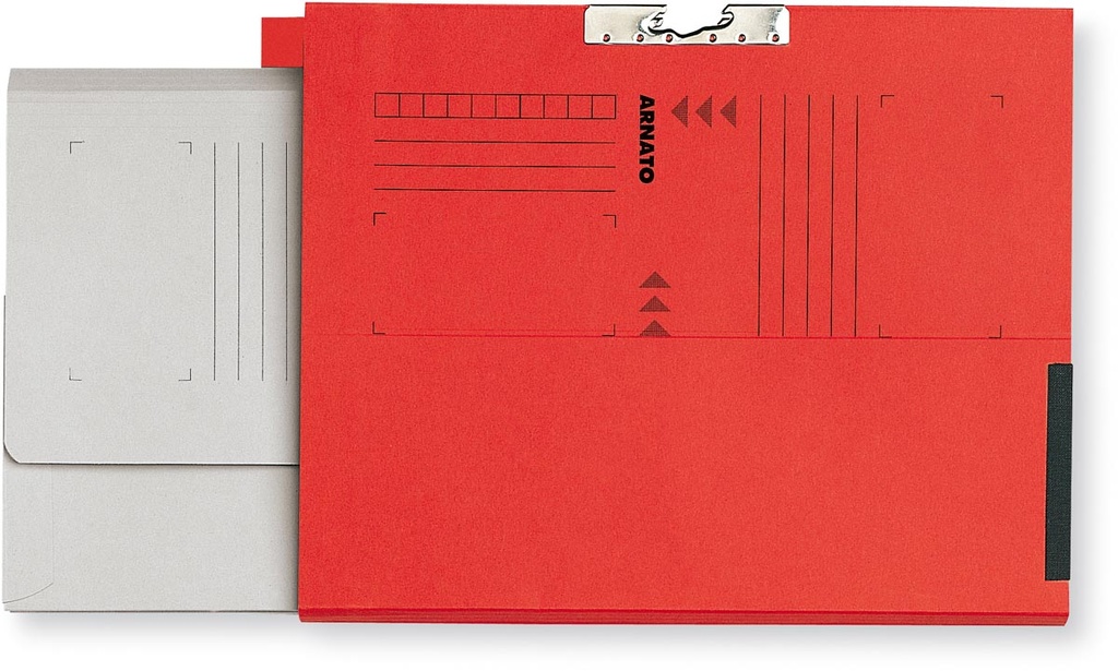Verzamelmap Arnato A4 met 1 soufflet en tabrand rood (100)