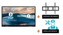 Touchscreen Legamaster Evolve 2 75" + vaste muurbeugel