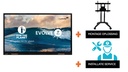 Touchscreen Legamaster Evolve 2 86" + mobiel onderstel in hoogte verstelbaar