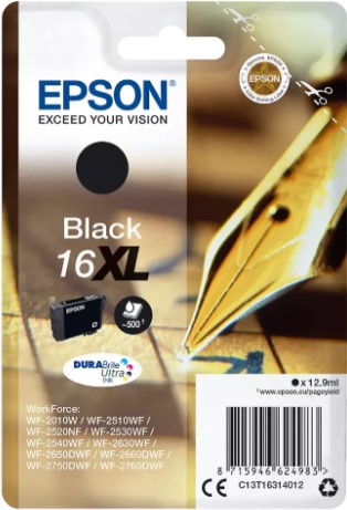 [EPS-C13T16314012] Cartridge Epson Inkjet 16XL Workforce (BK (black))