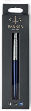 Balpen Parker Jotter blauwe inkt medium punt blister CT blauw/zilver