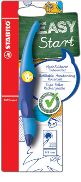 Roller Stabilo EasyOriginal blauwe inkt linkshandig blister blauw