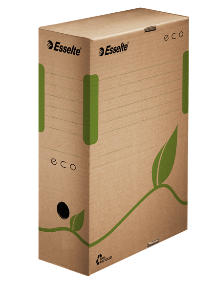 Archiefdoos Esselte Eco karton 718x517mm rug 100mm bruin