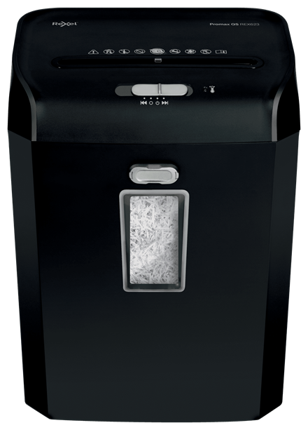 Papiervernietiger Rexel Promax QS REX623 P4 zwart