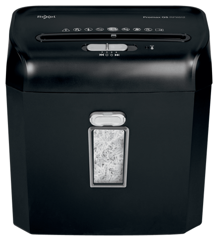 Papiervernietiger Rexel Promax QS RPX612 P4 zwart