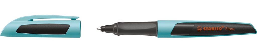 Balpen Stabilo Flow Sporty blauwe inkt medium punt 0,5mm puristblue blauw