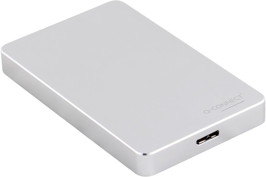 Externe harde schijf Q-Connect 1 TB USB 3.0 zilver