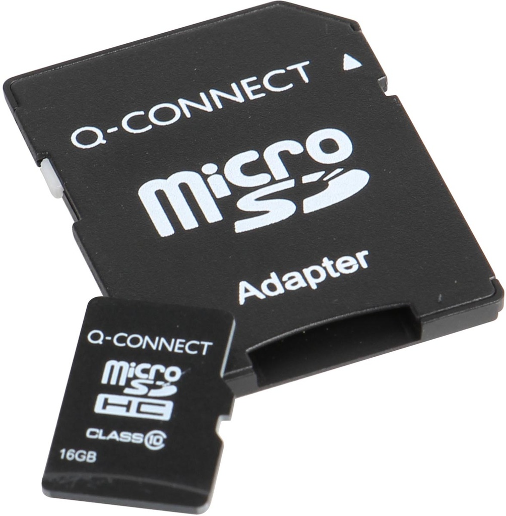 Geheugenkaart microSD Q-Connect 16 GB met SD-adaptor