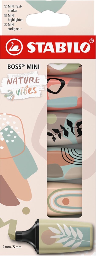 Markeerstift Stabilo Boss Mini Naturevibes assorti (6)