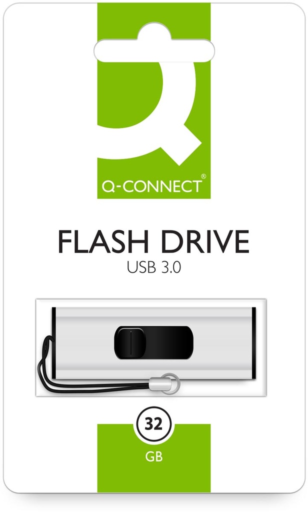 USB-stick 3.0 Q-Connect 32 GB zilver
