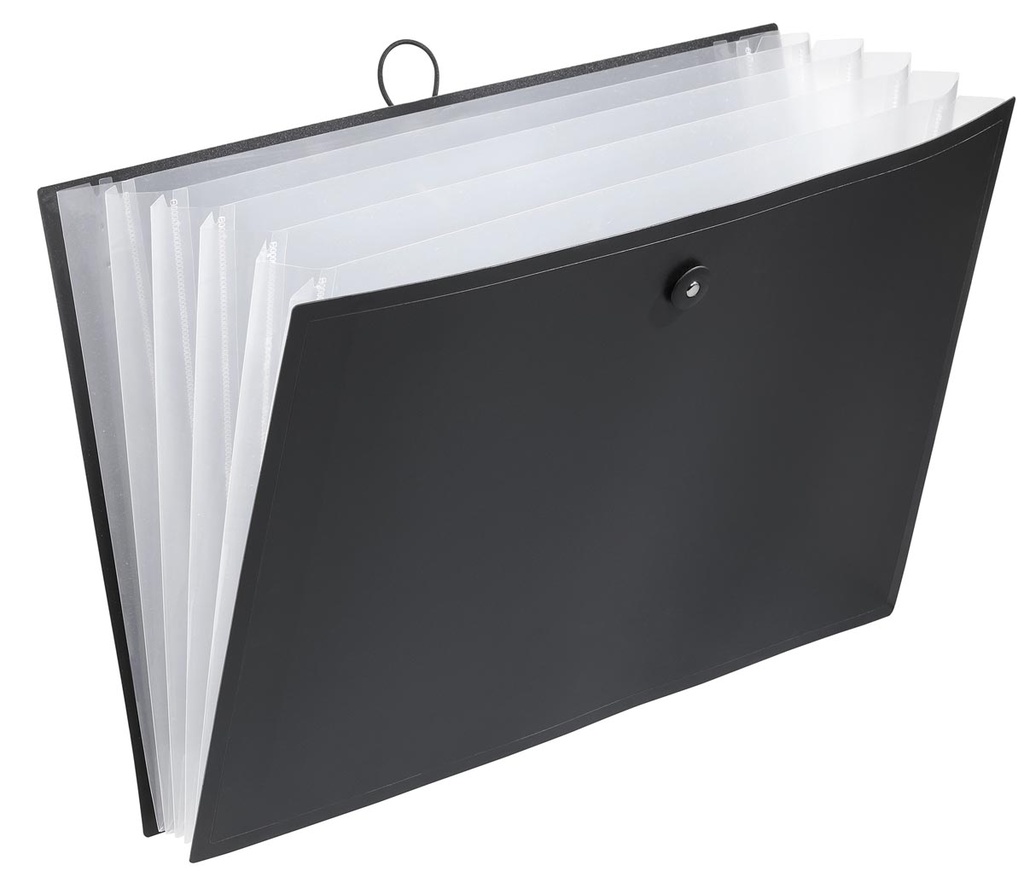 Voorordner Viquel PP A3 6-vaks zwart