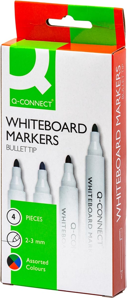 Whiteboardmarker Q-Connect assorti (4)
