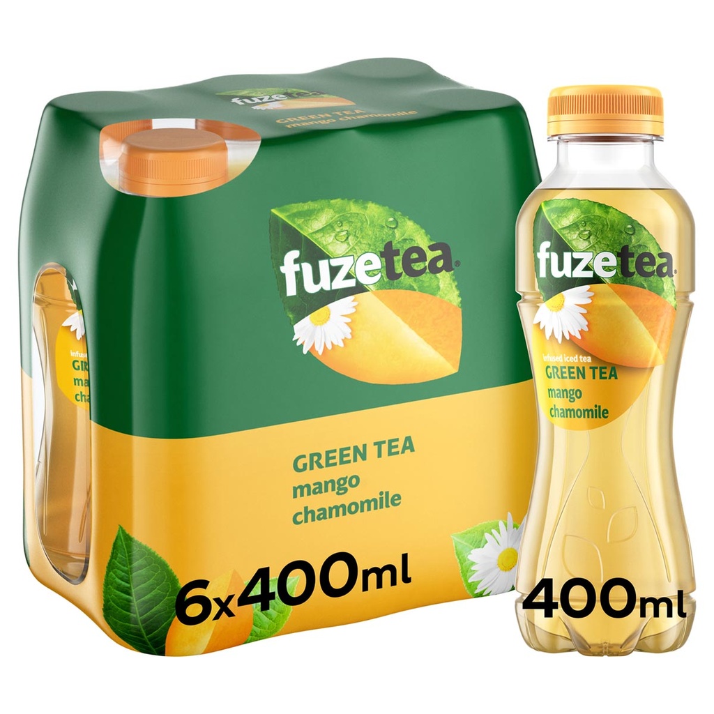 Frisdrank Fuze Tea mango kamille fles 40cl (24)