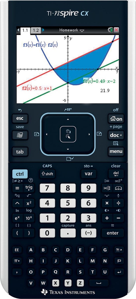 Grafische rekenmachine Texas TI-Nspire CX II-T zwart-grijs