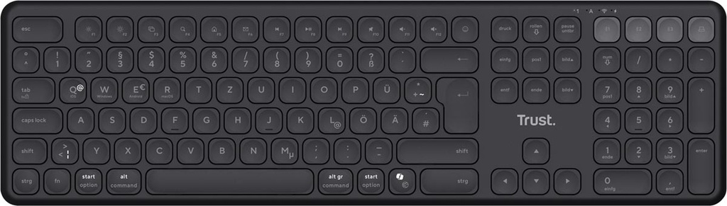 Draadloos toetsenbord Trust Vaiya muti-device qwerty zwart