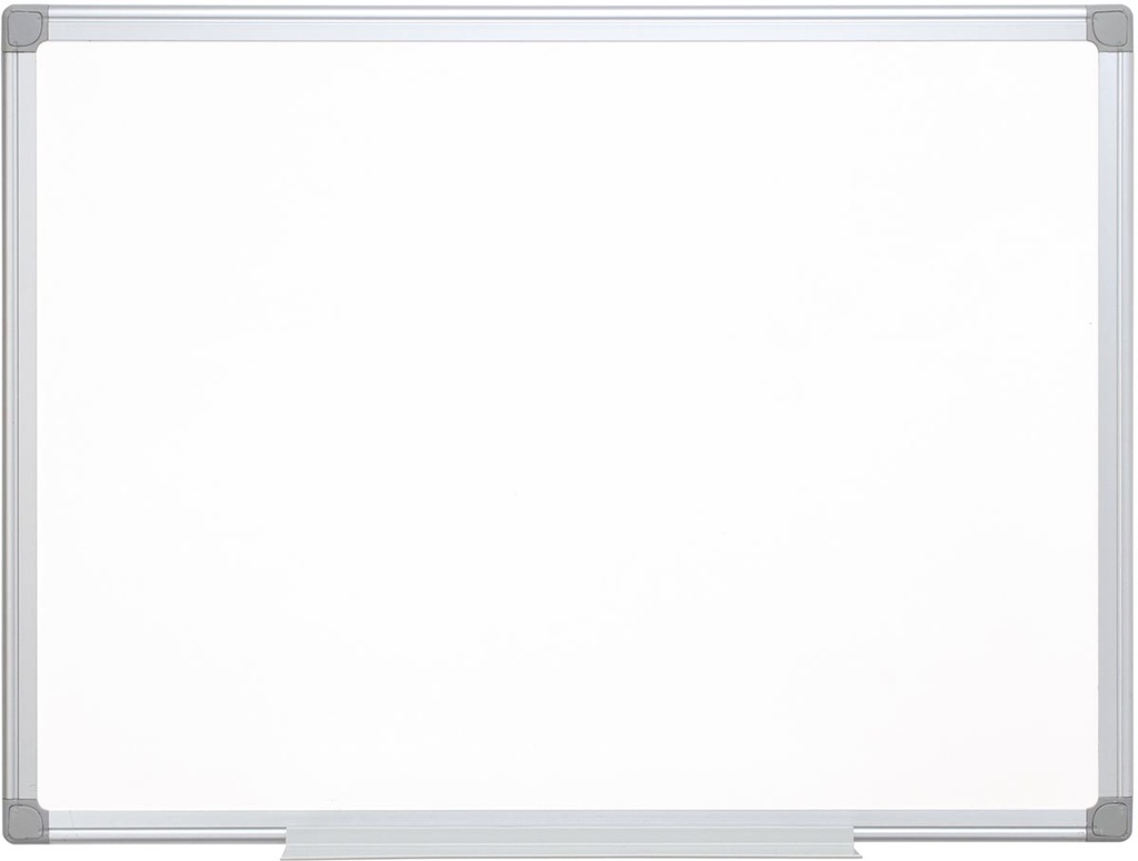Whiteboard Q-Connect aluminium frame melamine 90x120cm 1 zijde blanco 1 zijde geruit