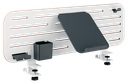 Bureau organizer ophangbord Leitz Ergo 80x25cm groot met laptophouder wit