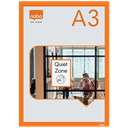 Ophangtas Nobo A3 zelfklevend oranje (2)
