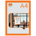 Ophangtas Nobo A4 zelfklevend oranje (2)