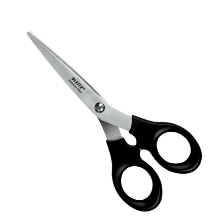 Schaar Leitz Ergo RVS 165mm zwart