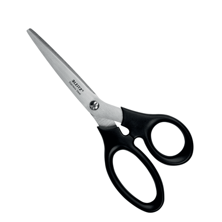 Schaar Leitz Ergo RVS 185mm zwart
