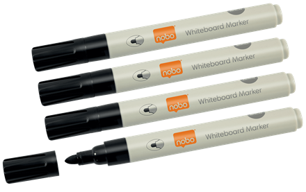 Whiteboardmarker Nobo duurzaam zwart (4)