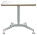 Zit-sta bureau pneumatisch Leitz Ergo 80x60cm wit 