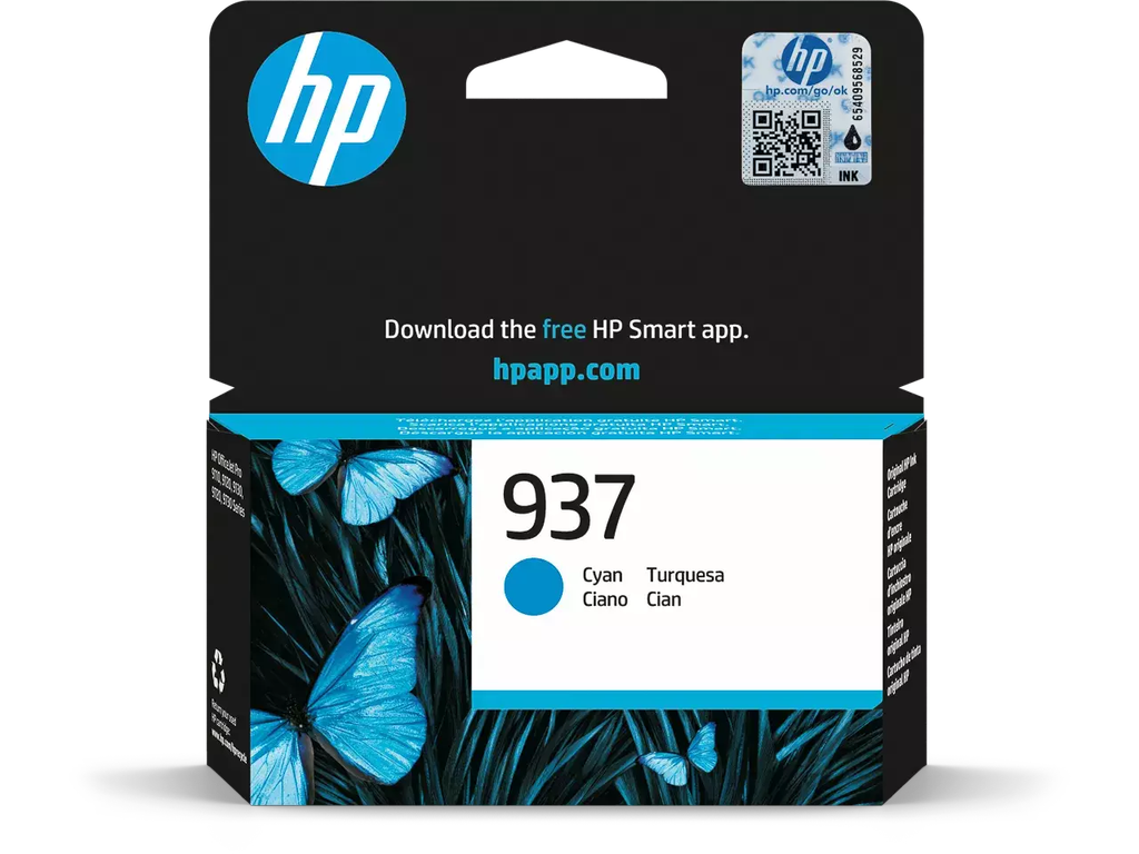 Cartridge HP Inkjet 937 OJ Pro 800pag. CY