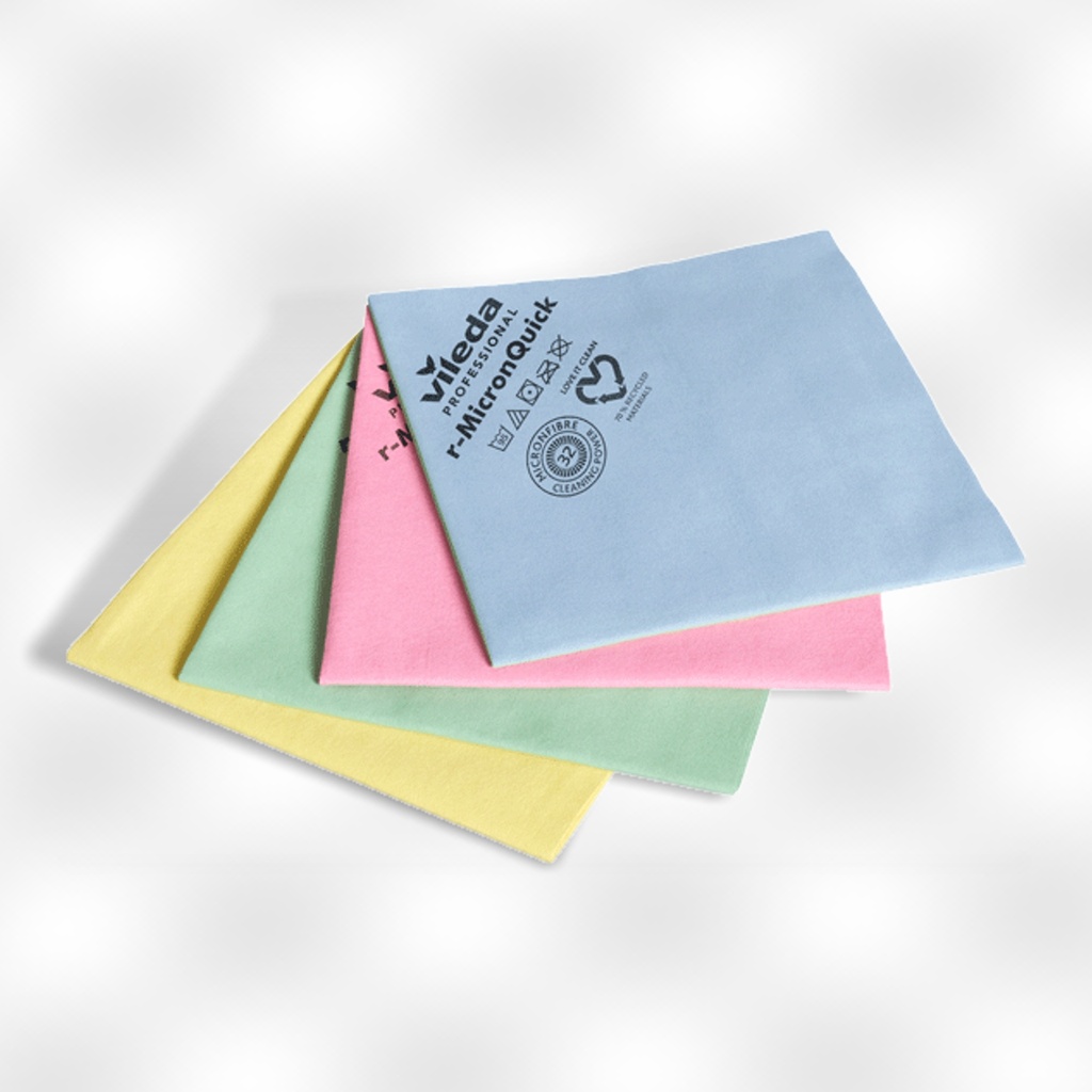 Microvezeldoek Vileda r-MicronQuick 40x38cm blauw (5)