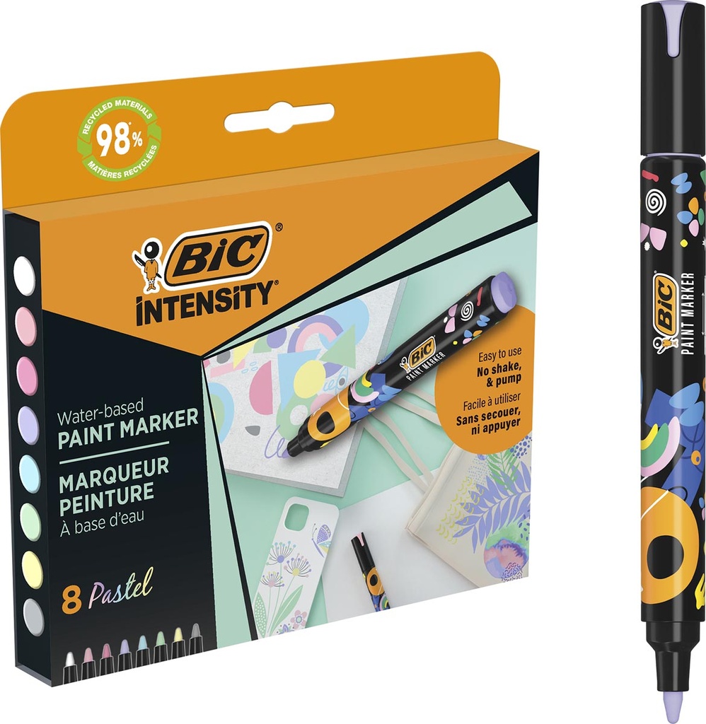 Paintmarker BIC Intensity pastel assorti (8)