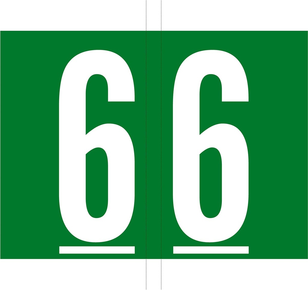 Etiketten voor hangmap Jalema Codetab 6 donkergroen (500)