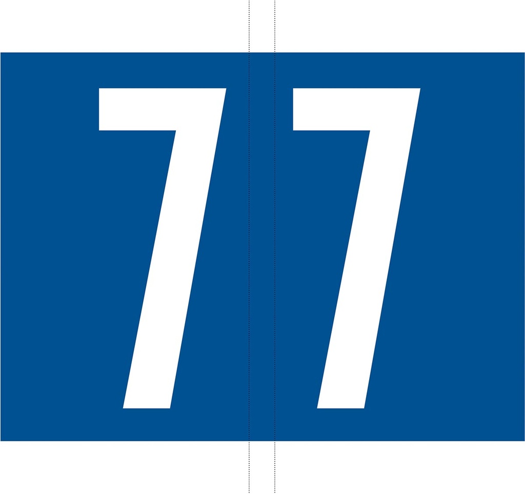 Etiketten voor hangmap Jalema Codetab 7 blauw (500)