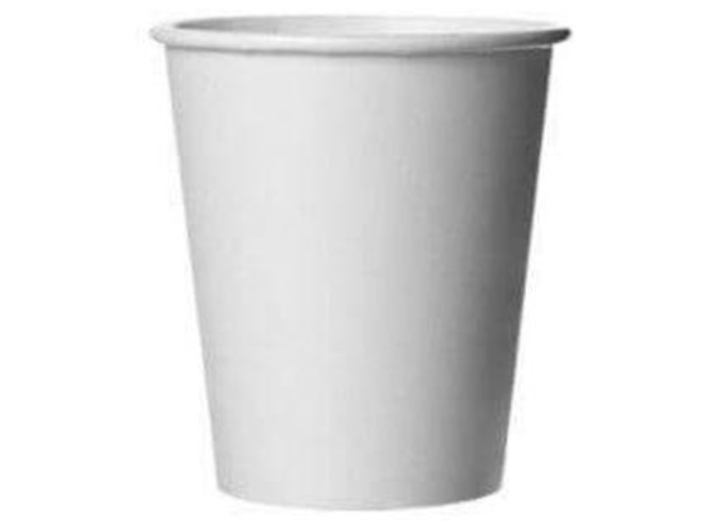Drinkbeker karton 180ml wit (100)