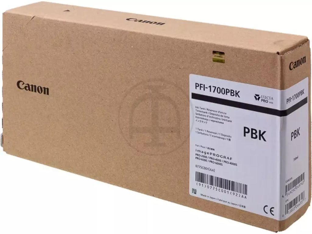 Cartridge Canon Inkjet PFI-1700 imagePROGRAF iPF2000  700ml PBK