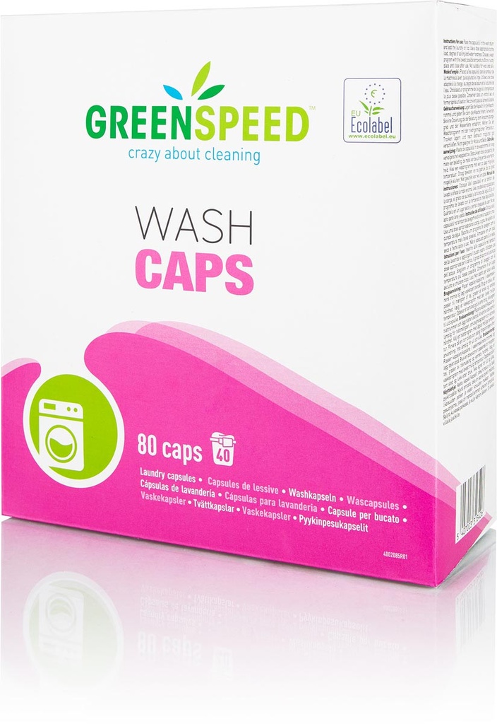 Wasmiddel capsules Greenspeed Wash Caps (80)