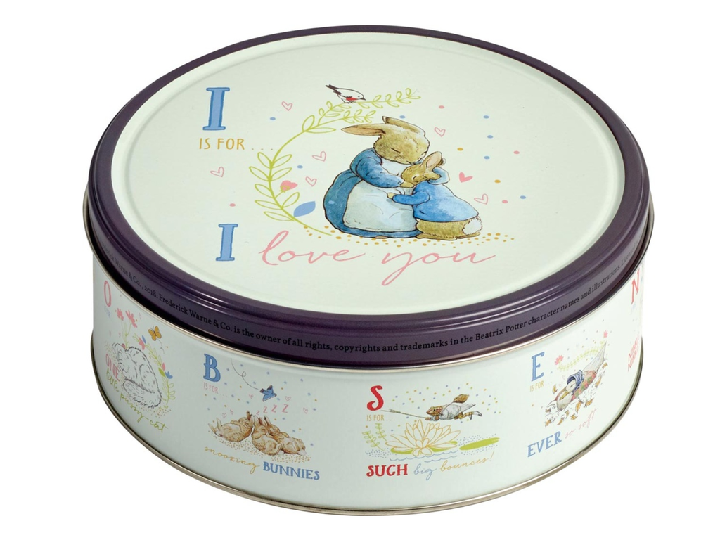 Koeken Hamlet Peter Rabbit metalen doos van 150gr