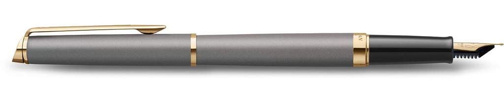 Vulpen Waterman Hémisphère Metalic fijne punt grijs GT in giftbox