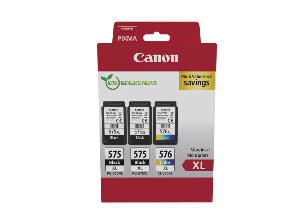 Cartridge Canon PIXMA Inkjet Multi Value Pack 2XPG-575XL/CL-576XL