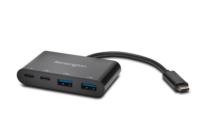USB-Hub USB-C Kensington met 2 USB-A en 2 USB-C poorten