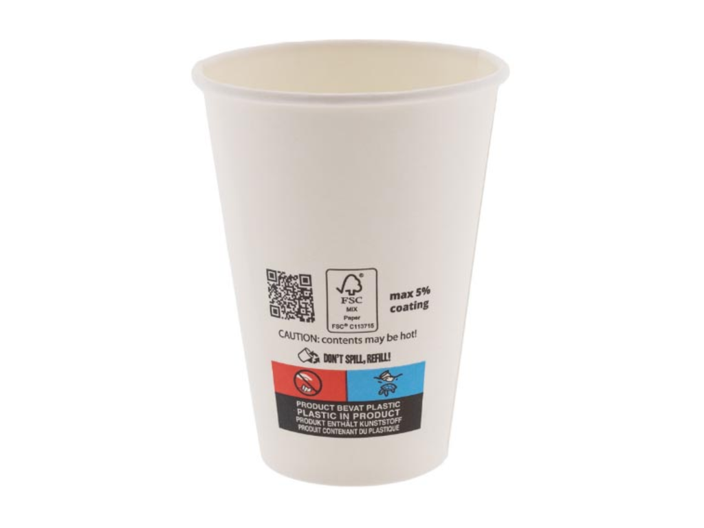 Drinkbeker Conpax karton 180ml wit (100)