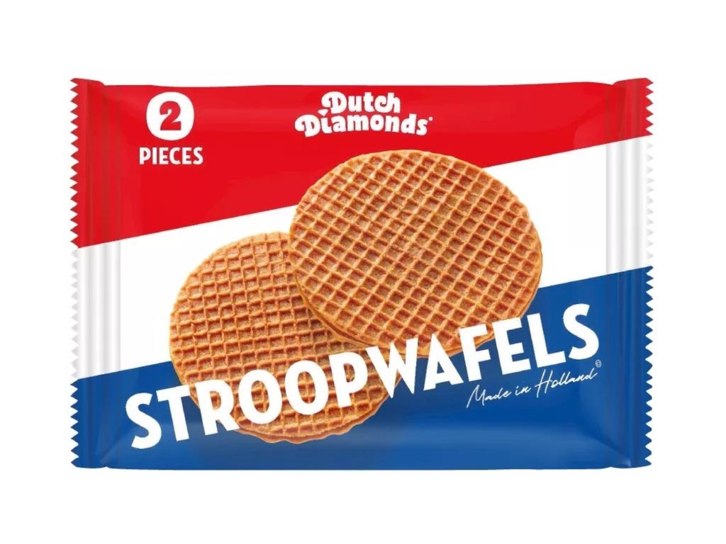 Stroopwafels Dutch Diamonds per 2 verpakt 2x40g