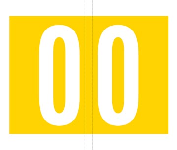Etiketten voor hangmap Jalema Codetab 0 geel (500)