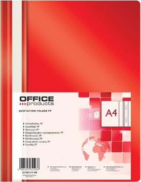 Snelhechtmap Office Products A4 rood