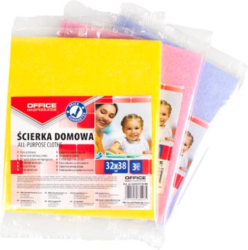 Huishouddoekjes Office Products universeel 32x38cm assorti (3)