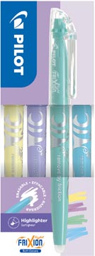 Markeerstift Pilot FriXion Light Soft geel, violet, groen, blauw set (4)