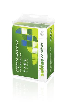 Handdoeken Satino 20,6x32cm 2-laags 120vel 277340 wit (25)